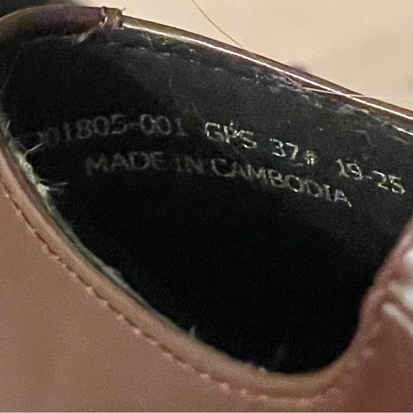 NWOT Camper Billie Platform Mary Jane Heeled Leather Shoes in Burgundy - Picture 13 of 13